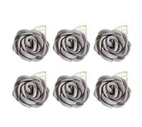 6PCS Soft Fabric Wedding Boutonniere