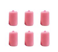 6pcs Soft Magic Sponge Foam Hair Rollers DIY Hairdressing Tool Kit Women Styling Not Hurt Hair Heatless Curlers Hair Curlers(Pink,3.6x7CM)