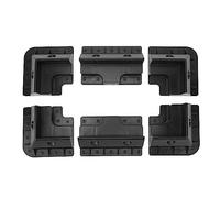 6PCS Solar Panel Roof Corner Bracket Drill ABS Plastic Anti Aging for RV Boat (Negro)