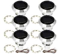6Pcs Solar Wine Bottle Lights 2M 20LED Copper Wire Fairy String Lights IP65 Waterproof Cork Lights Flexible Wine Bottle String Lights Auto On/Off for Wedding Christmas Party Decor(White Light)