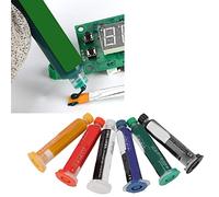 6PCS Solder Mask Ink, UV Light Curing Solder Mask Ink Soldering Mask Ink PCB Solder Resist Ink High Insulation Soldering BGA Repair Paint Solder Mask Ink Resistance Oil