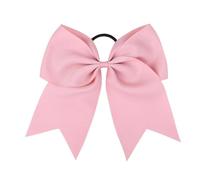 6pcs Solid Color Big Bows with Elastic Hair Ties for Ribbon Bowknot Band Rubber Headwear Accessories(Color 15)