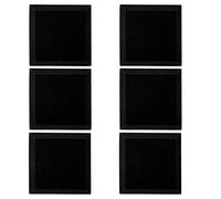 6Pcs Soundproofing Foam Acoustic Panels, Professional Studio Sound Absorption Sponge, High Density PU Foam for Noise Reduction, Recording Studio and Home Theater, Red or Black Opti (30*30*5cm high