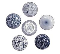 6Pcs Soy Sauce Dish Ceramic, Dipping Bowls, Small Bowls Side Dishes Dips for Dipping Sauces, Dip Bowl for Condiments and Snacks, Japanese Plates, Tapas Dishes for Sushi, Spice Soy Barbecue Party