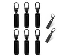6Pcs Spare Zipper Pull, Metal Zip Puller,Zip Puller Replacement Removable Metal Zipper Pull Tabsfor Clothes, Bags, Jeans, Luggage, Suitcases