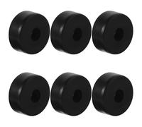 6pcs Speaker Isolation Feet Rubber Pads for Amplifiers and Instruments | Black Rubber Design, Stable Fixation and Vibration Reduction, Height Enhancement, Anti Aging, Speaker Cabinet Feet