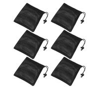 6pcs Speed Cube Protective Bag, Mesh Nylon Drawstring Pouch for Travel | Black Storage Pouch, Dustproof Organizer for Standard 3x3 Puzzle Cubes, Daily Carry Use