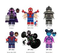 6PCS Spider-Man Across the Spider-Verse Minifigures Building Blocks Toy Fit Lego