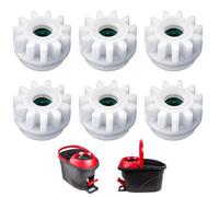 6Pcs Spin Mop Replacement Parts, Spin Mop Bucket Clutch Bearing Gear Replacement Compatible with Ocedar, One Way Bearing Bucket Gears Pedal Repair Part for Vileda Mops and Buckets