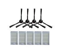 6PCS Sponge Hepa Filter 4PCS Side Brush Robot Vacuum Cleaner Parts Compatible With Chuwi Ilife V55 V50 V5 V5s V3 V3s V50 Pro X5 Accessories(4side brush 5hepa)