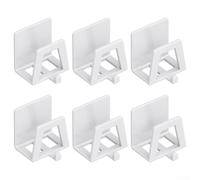 6pcs Sponge Holder, Stainless Steel Sponge Holder Self Adhesive Sink Drain Drying Sponges Racks for Kitchen Sinks(white)