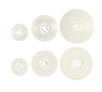 6PCS Spool Cap for Sewing Machine Pin Cap Set Small Medium Large Replacement White Sewing Replacement Parts Embroidery Accessories 40mm, 30mm and 25mm