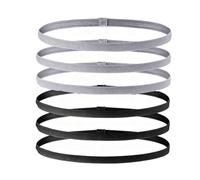 6PCS Sports Headband, Elastic Sports Headband Non Slip Thin Boys Hair Band for Kids Sweatbands for Yoga Running Cycling