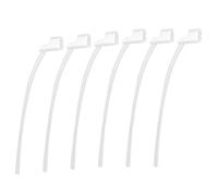 6pcs Sports Lock for Oticon 85dB Hearing Aids, Secure Retention Tail Fixing Lock Replacement for Oticon Hearing Aid Accessories and Supplies (Transparent)