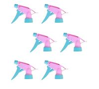 6Pcs Spray Bottle Nozzles, Plastic Trigger Sprayer with Mist Sprayer Tops Replacement for Home Garden Watering (Pink)