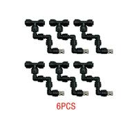 (6pcs Sprinkler) 6Pcs Terrarium Spray Adjustable Misting Nozzles 360 Degree Rotating Fogger Sprinkler For Reptiles Greenhouse Quick Connectors