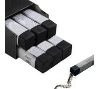 6Pcs Square Black Soft Pastels Set Non Toxic Drawing Chalk Pastel Professional Artist's Sketching Chalk Pastels Sticks Oil Pastels Painting Kit Art Supplies for Artists Beginners Blending Graffiti
