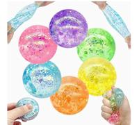 6Pcs Squishy Cube, Flexible Resilient Sensory Fidget Cubes, Portable Desktop Ornaments for Stress Relief & Emotional Calm
