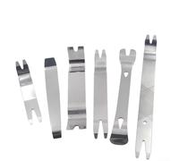 6pcs Stainless Steel Automotive Pry Tools for Door Panels, Interior Trim, Dashboards and Car Audio Component Fitting
