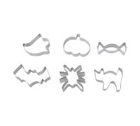 6Pcs Stainless Steel Biscuit Cutter Cookie Baking Tool Molds for Candy Cake Baking Cookie Stainless Steel