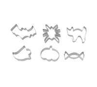 6Pcs Stainless Steel Biscuit Cutter Cookie Baking Tool Molds for Candy Cake Stainless Steel Tool