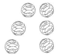 6Pcs Stainless Steel Bottle Mixer Ball Food Grade Protein Shaker Ball Protein Shake Balls Wire Whisk Ball Mixing Balls for Protein Shakes Formula