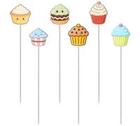 6Pcs Stainless Steel Cake Doneness Tester, Cake Baking Supplies Kitchen Accessories, Colorful Baking Supplies with Plastic Handles Suitable for Parent-Child Activities
