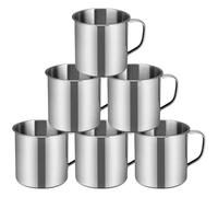 6pcs Stainless Steel Cups for Boy Girl Unbreakable Drinking Mugs for Kindergarten Lightweight for Travel Camping and Picnics Smooth Edges for Safety