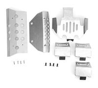 6Pcs Stainless Steel RC Skid Plate Set for TRX6 G63 6Wheel 1/10 Scale Chassis Protection Front Rear Axle Guard Durable OffRoad Accessories