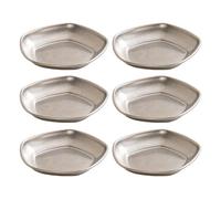 6pcs Stainless Steel Small Serving Bowls Dipping Tray Sushi Dip Bowl for Home Chefs and Cooking Lovers