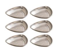 6pcs Stainless Steel Small Serving Bowls Dipping Tray Sushi Dip Bowl for Home Chefs and Cooking Lovers