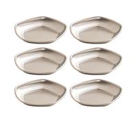 6pcs Stainless Steel Small Serving Bowls Dipping Tray Sushi Dip Bowl for Home Chefs and Cooking Lovers