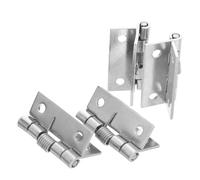 6Pcs Stainless Steel Spring Loaded Hinges Self-Closing Heavy Duty Cabinet Door for Kitchen Wardrobe Tool Boxes for Doors Cabinet
