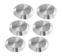 6pcs Stainless Steel Tactile Studs for Blind Paving Safety Markers | Textured Surface, Easy Installation on Granite Flooring and Ground Surfaces, Suitable for Transport Hubs and Pedestrian