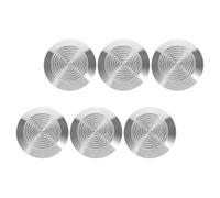 6pcs Stainless Steel Tactile Studs Silver for Sidewalks | Guide markers for visually impaired users, easy to install, stable underfoot, suited to subways and public pathways