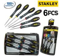 6PCS STANLEY PRECISION MAGNETIC INSULATED SCREWDRIVER TOOL SET SOFT GRIP HANDLES