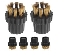 6Pcs Steam Cleaner Brush Heads Replacement Kit, Reusable Steam Brush Heads, Multi-Purpose Use, for Efficient Home Cleaning Industrial