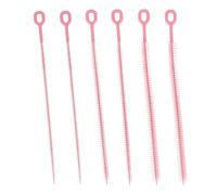 6pcs Straw Cleaner Brushes for Stanley, 31.5cm/12.4in Extra Long Full Bristles Coverage Reusable Straw Brush Cleaning Accessories for Bottles Glass Pipe Sippy Cup(Pink)