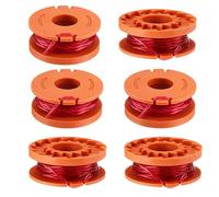 6PCS Strimmer Trimmer Line | Compatible with Worx WG163E, WG169E, WA0010, WG154E, WG157E | Double Helix Lawn Mower String | 1.65mm Cutting Wire