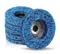6PCS Strip Discs Stripping Wheel 100mm 4inch Durable Poly Paint Removal Disc For Angle Grinder Clean and Remove Paint Coating Rust Welds Oxidation (Blue)