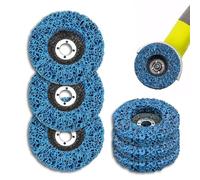 6PCS Strip Discs Stripping Wheel 115mm 4.5inch Durable Poly Paint Removal Disc For Angle Grinder Clean and Remove Paint Coating Rust Welds Oxidation Rust Oxidation Remover(COLOR:Blue)