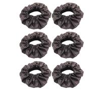 6pcs Stroller Wheel Covers, Oxford Floor Protectors for Pushchairs | Waterproof Snug Fit for Large Wheels, Easy to Install and Remove, Black Protection for Indoor Floors