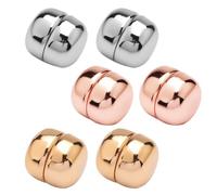 6pcs Strong Magnetic Hijab Pins Buttons Multi Purpose No Snag Hijab Magnets Pinless No-Snag Fashionable Minimalist for Women Hijabs Scarves Clothes Accessories Metallic Colours