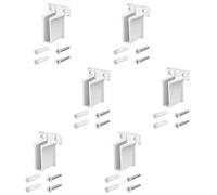 6Pcs Sturdy Closet Shelf Brackets Corner Mounting Hardware Accessory for Wire Rack Organizers Includes Screws Wall Mount Closet Brackets with Screws