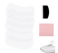 6pcs Suction Solver Stickers for Stokke Tripp Trapp Tray, Peanut Shape Tray Suction Sticker with Cleaning Cloth for High Chair Bowls Plates & Toys Fixation