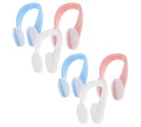 6Pcs Swimming Nose Clips Silicone for Adults, Stay-On Comfort | Skin-friendly Plastic and Soft Latex Build, 3.5x2.8x1.8cm Size, for Water Sports and Beach Swimming