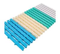 6PCS Swimming Pool Drain Drainage Overflow Grate Set - 18x100CM Splicable Gutter Guard Filter, Durable Plastic Cover for Efficient Water Management & Debris Prevention