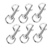 6pcs Swivel Snap Hook Small Dog Leash End Clip Replacement 7cm Alloy