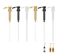 6PCS Syrup Pump, Coffee Syrup Pump, Coffee Syrup Dispenser Pump, Pump Bottle Dispenser for Syrup, Hazelnut Coffee Syrup, Simply Syrup Pump for Home, Kitchen, Cafes, Bars, Drink House