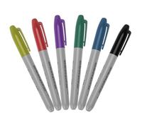 6Pcs Tattoo Stencil Pen 6 Color 5 Inch Handheld Quick Dry Plastic Tattoo Pen Professional Fade-Resistant Marker for Tattooing